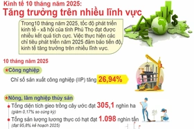 Kinh tế 10 tháng năm 2025: Tăng trưởng trên nhiều lĩnh vực