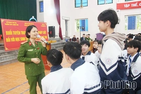 Tuyên truyền pháp luật, kỹ năng phòng chống tội phạm cho gần 3.000 học sinh