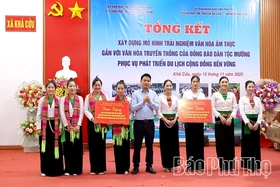 Tổng kết xây dựng mô hình trải nghiệm văn hoá truyền thống dân tộc Mường
