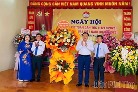 Phó Chủ tịch UBND tỉnh Nguyễn Huy Ngọc dự Ngày hội Đại đoàn kết toàn dân tộc tại thôn Trại Trong