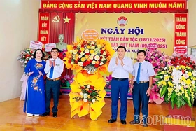 Phó Chủ tịch UBND tỉnh Nguyễn Huy Ngọc dự Ngày hội Đại đoàn kết toàn dân tộc tại thôn Trại Trong