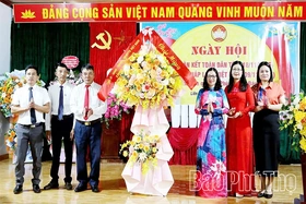 Ngày hội đại đoàn kết toàn dân tộc tại Khu dân cư Liên Phú, xã Chí Đám