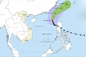 Thời tiết ngày 11/11: Bão Fung Wong di chuyển lên phía đông bắc Biển Đông và suy yếu dần