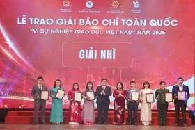 Báo và PT-TH Phú Thọ đoạt giải Nhì Giải Báo chí toàn quốc “Vì sự nghiệp Giáo dục Việt Nam” năm 2025