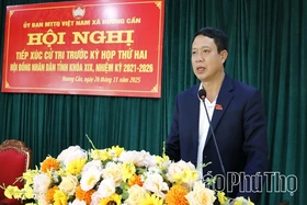 Đại biểu HĐND tỉnh tiếp xúc cử tri xã Hương Cần