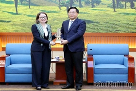 Chủ tịch UBND tỉnh Trần Duy Đông tiếp xã giao Đại sứ Ireland tại Việt Nam