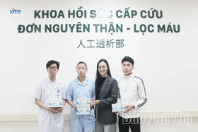 Tặng quả lọc miễn phí cho bệnh nhân chạy thận tại Bệnh viện hữu nghị Lạc Việt