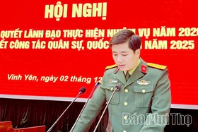 Ban Chỉ huy Phòng thủ Khu vực 4 - Vĩnh Yên: Tổng kết năm 2025, đề ra mục tiêu “mẫu mực, tiêu biểu” cho năm 2026
