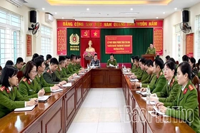 Công an xã Yên Lạc phát động phong trào thi đua “Ba nhất”