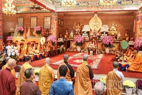 Đoàn phật giáo Drukpa Ấn Độ hoạt động tôn giáo tại chùa Quế Lâm