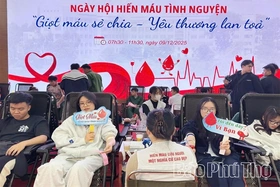 Ngày hội hiến máu tình nguyện “Giọt máu sẻ chia - Yêu thương lan tỏa”