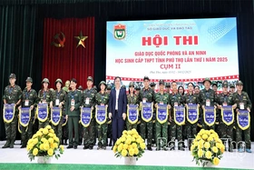 Khai mạc Hội thi Giáo dục Quốc phòng và An ninh học sinh bậc THPT tỉnh lần thứ I - Cụm II
