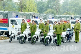 Công an các phường Hòa Bình, Kỳ Sơn, Tân Hoà, Thống Nhất ra quân thực hiện đợt cao điểm bảo đảm an ninh trật tự