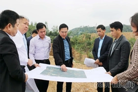 Vice Chairman of the Provincial People’s Committee Vu Viet Van Inspects Project Progress in Luong Son and Lien Son Communes