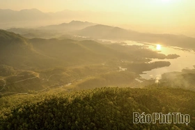 Early Morning Sunshine at Van Truc Lake