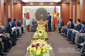 Provincial Party Secretary Truong Quoc Huy receives delegation from Tochigi Prefecture, Japan