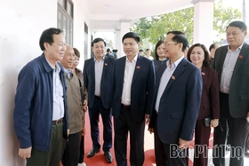 Đoàn ĐBQH tỉnh tiếp xúc cử tri các xã Bình Tuyền, Bình Xuyên, Bình Nguyên, Xuân Lãng