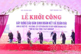 Khởi công xây dựng cầu dân sinh Đoàn Kết tại xã Xuân Đài
