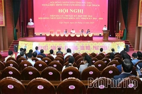 Tổ đại biểu HĐND tỉnh cụm Sông Lô - Lập Thạch tiếp xúc cử tri sau Kỳ họp thứ Hai, HĐND tỉnh khóa XIX