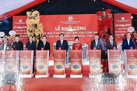 Khởi công Dự án Khu nhà ở xã hội cao tầng cho công nhân tại phường Vĩnh Phúc