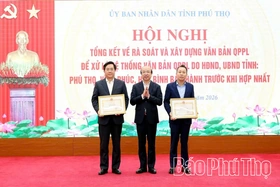 Phú Thọ dẫn đầu cả nước về rà soát, xử lý, ban hành văn bản quy phạm pháp luật