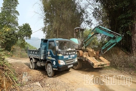 Đẩy nhanh tiến độ thi công đường Hòa Bình - Toàn Sơn