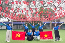 Trường học sôi nổi các hoạt động chào mừng Đại hội đại biểu toàn quốc lần thứ XIV của Đảng