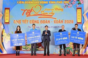 Chương trình “Tết sum vầy - Xuân ơn Đảng” và “Chợ Tết Công đoàn - Xuân 2026”