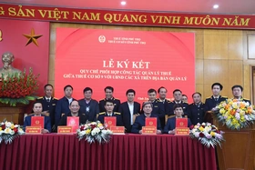 Thuế cơ sở 9 ký kết quy chế phối hợp công tác quản lý thuế