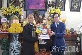 Giám đốc Sở Dân tộc và Tôn giáo chúc Tết Hội Phật giáo tỉnh