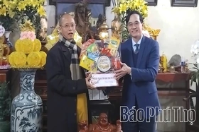 Giám đốc Sở Dân tộc và Tôn giáo chúc Tết Hội Phật giáo tỉnh