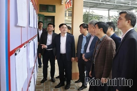 Kiểm tra công tác chuẩn bị bầu cử tại Đơn vị Bầu cử số 19