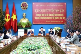 Hội nghị trực tuyến toàn quốc triển khai công tác bầu cử đại biểu Quốc hội và HĐND các cấp