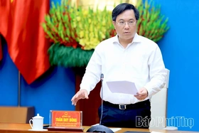 Chairman of Provincial People’s Committee Tran Duy Đông Directs Key Economic Development Investment Projects