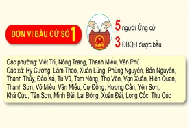 [Infographic] Đơn vị bầu cử số 1, tỉnh Phú Thọ