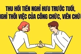 Thu hồi tiền nghỉ hưu trước tuổi, nghỉ thôi việc của công chức, viên chức