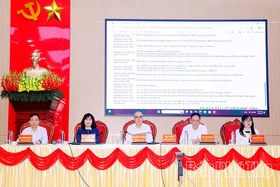 Ứng cử viên ĐBQH khóa XVI tiếp xúc cử tri tại xã Thanh Sơn