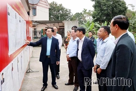 Ủy ban Bầu cử tỉnh kiểm tra công tác chuẩn bị bầu cử tại một số xã khu vực Vĩnh Phúc