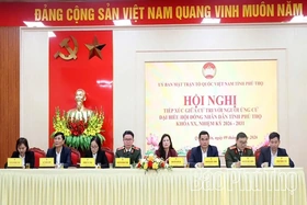 Các ứng cử viên đại biểu HĐND tỉnh tiếp xúc cử tri các xã: Quảng Yên, Thanh Ba