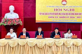 Các ứng cử viên đại biểu HĐND tỉnh khoá XX tiếp xúc cử tri tại các xã thuộc Đơn vị bầu cử số 16