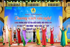 Chương trình văn nghệ chào mừng bầu cử đại biểu Quốc hội khóa XVI và đại biểu HĐND các cấp nhiệm kỳ 2026-2031