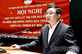 Các ứng cử viên đại biểu HĐND tỉnh khóa XX tiếp xúc cử tri tại Đơn vị bầu cử số 13