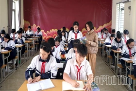 Phú Thọ đánh giá chất lượng học sinh lớp 9 trước kỳ tuyển sinh