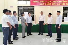 Bí thư Tỉnh ủy Phạm Đại Dương kiểm tra công tác chuẩn bị bầu cử tại các xã Cao Dương, Liên Sơn