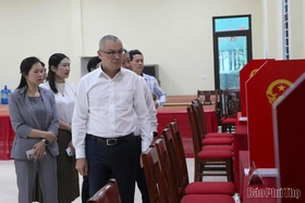 Bí thư Tỉnh ủy Phạm Đại Dương kiểm tra công tác chuẩn bị bầu cử tại các xã Cao Dương, Liên Sơn