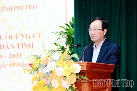 Ứng cử viên đại biểu HĐND tỉnh tiếp xúc cử tri tại Đơn vị bầu cử số 1