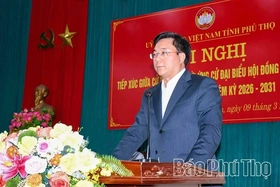 Tiếp xúc giữa cử tri với người ứng cử đại biểu HĐND tỉnh tại Đơn vị bầu cử số 14