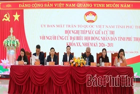 Ứng cử viên đại biểu HĐND tỉnh tiếp xúc cử tri tại Đơn vị bầu cử số 13