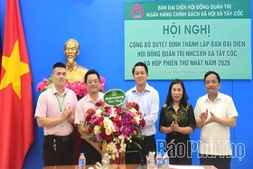 Tây Cốc ra mắt Ban đại diện Hội đồng quản trị Ngân hàng Chính sách xã hội xã