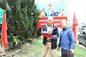 Xóm Tráng phát huy vai trò cán bộ, đảng viên xây dựng quê hương